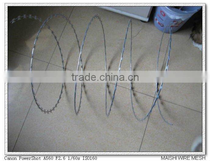304 Stainless BTO 22 Concertina Razor Wire with cliped