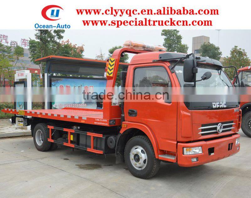 Dongfeng DFAC 4X2 rotator flat wrecker truck dlk towing truck for sale