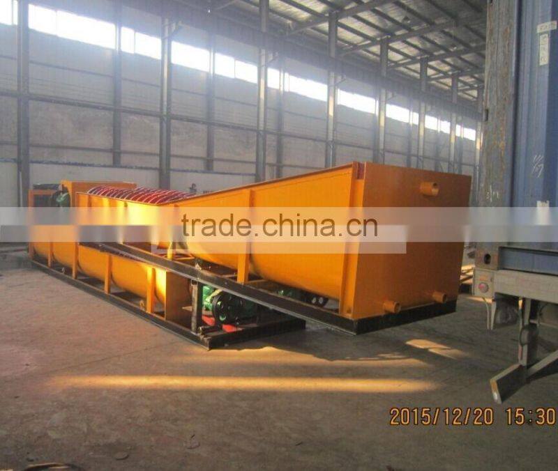 Top quality single spiral sand washer/ screw sand washing machine supplier