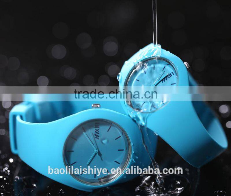 fashion silicone rubber wristwatch jelly silicone wristwatch unisex wristwatch
