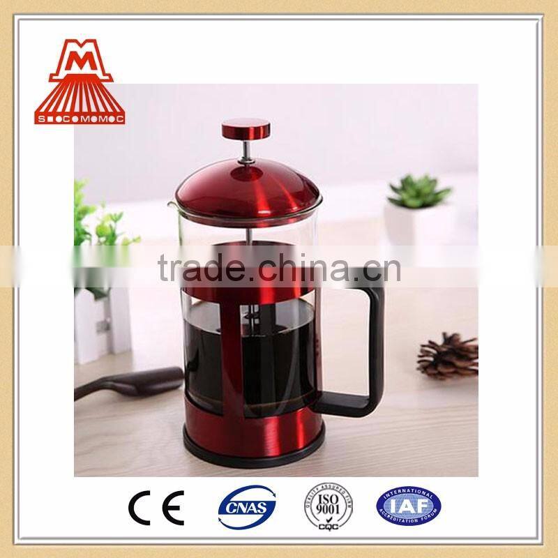 Quality products W124-CP033 Hot Selling Red Color Cooper Coffee Maker