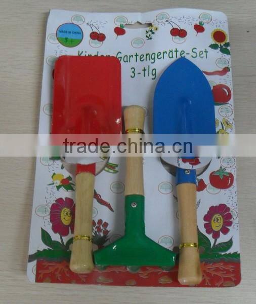 Different Color Children Garden Tools With Color Card