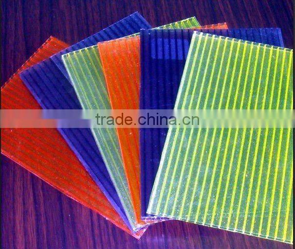 opal polycarbonate hollow sheet with 100% virgin raw materials