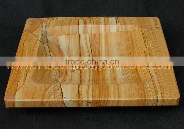 TEAKWOOD BLACK ZEBRA MARBLE BOWLS