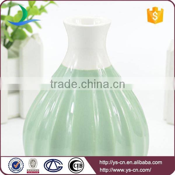 Embossed ceramic small flower vase