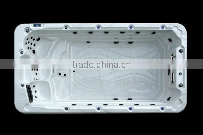2015 Top 4m long swim spa Supplier in Shenzhen with CE&SAA and Best Price for Swimming