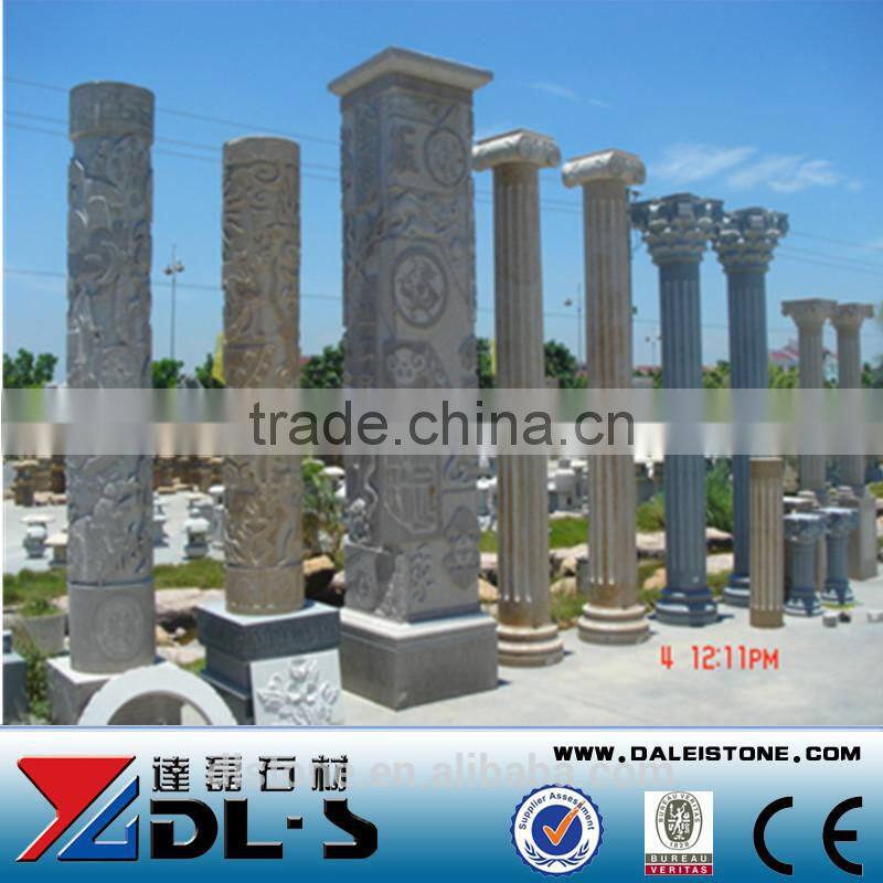 grey granite stone pillar