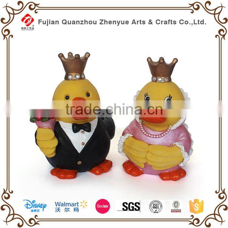2015 resin yellow duck figurines slippers