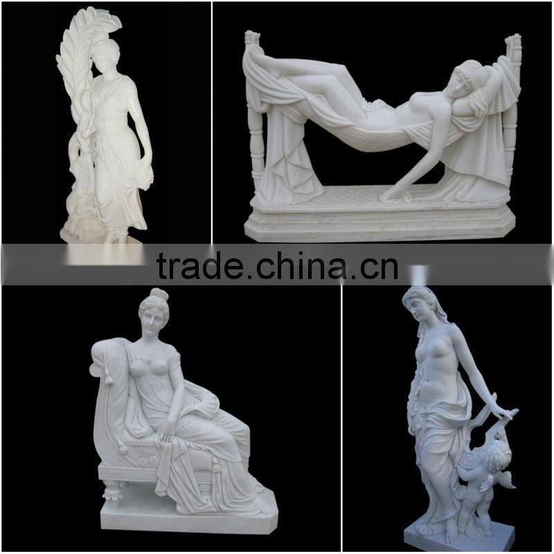 Garden Life Size Fiberclay Lady Antique Statues For Sale