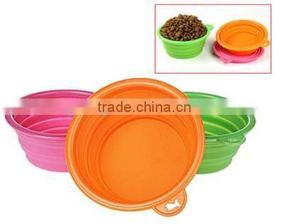 silicone collapsible travel bowls for your pet&silicone collapsible bowl for your dog