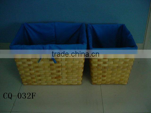 Hotsale multifunctional woven water hyacinth storage basket with spacer with cutting handle
