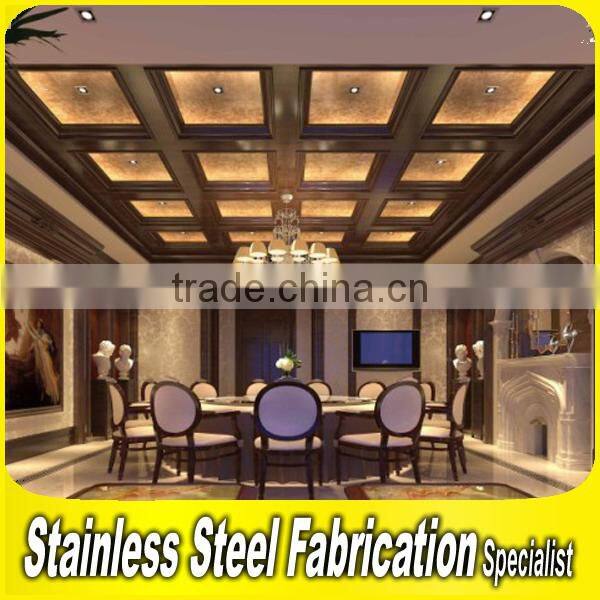 Custom Made Luxurious Stainless Steel Interior Hotel Lobby Decoration