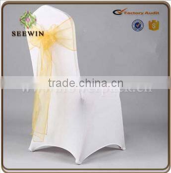 transparent titusse colouful organza chair sash