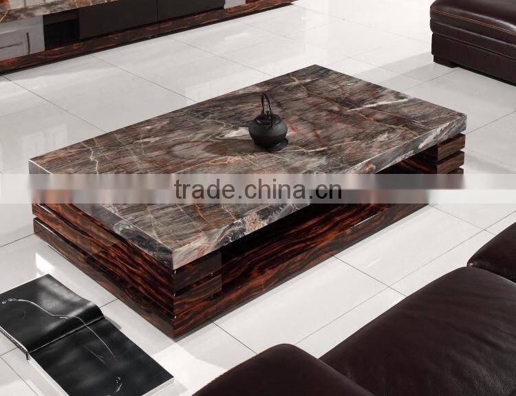 Modern italian nature marble top tv cabinet with drawer for living room