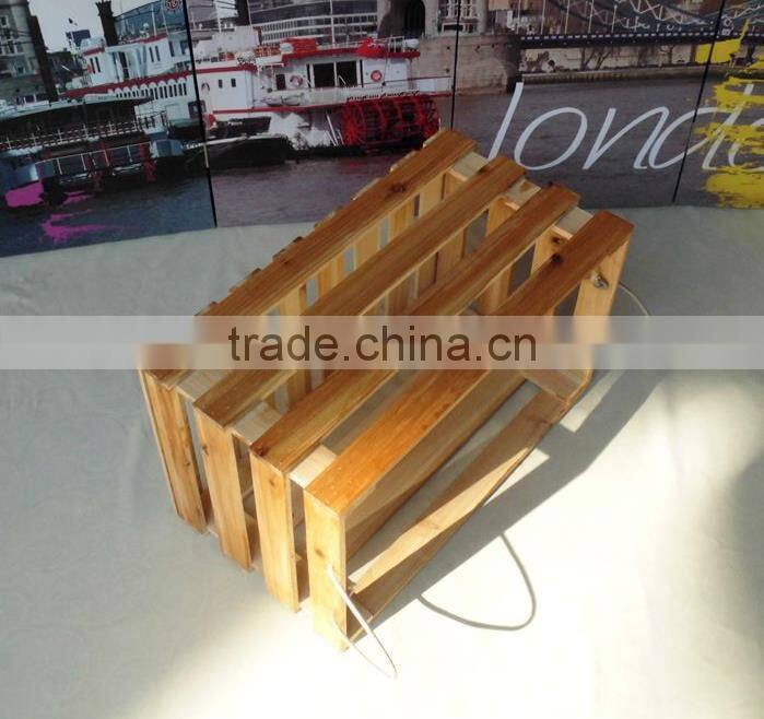 2015 custom wooden waste bins