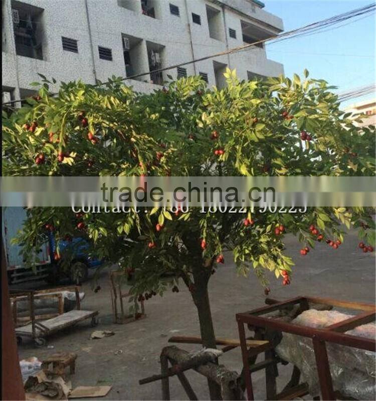 cheap artificial peach tree plastic tree decorative large foliage plants