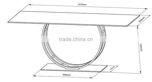 Modern stainless steel coffee table base wholesale chrome metal table legs FF-063