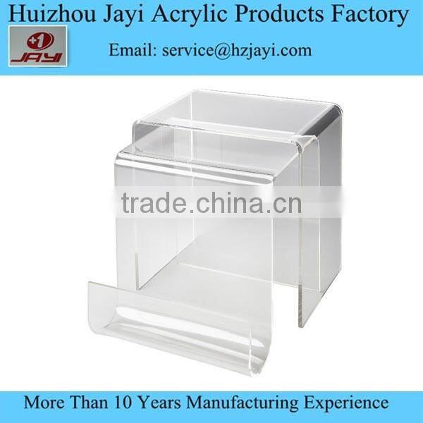 Custom clear acrylic lucite nesting tables for sale