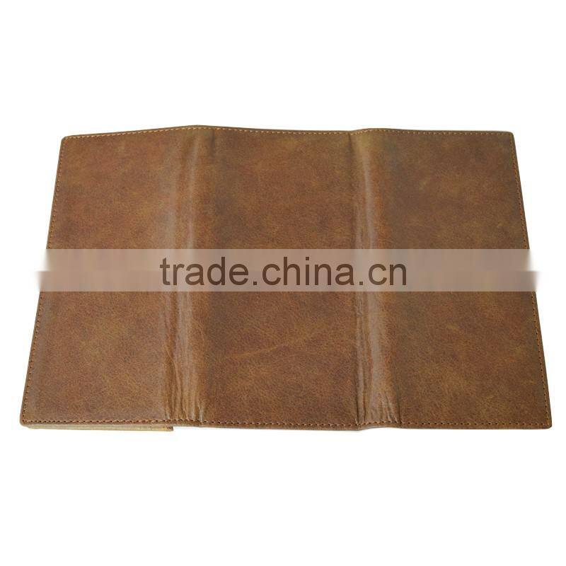 Promotion gifts crazy horse leather long credit card wallet men with coin pocket