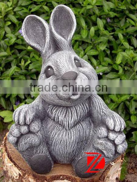 granite rabbit garden sculpture