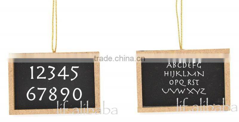 Wooden mini blackboard ; Wooden mini chalkboard ; Wooden mini message board