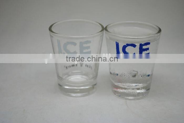 glass temperature cold color changing cup