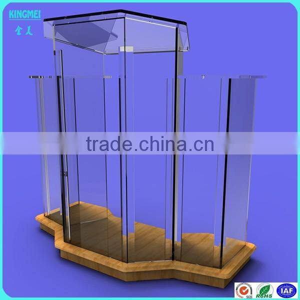 china factory custom coffee color acrylic single book display stand and holder