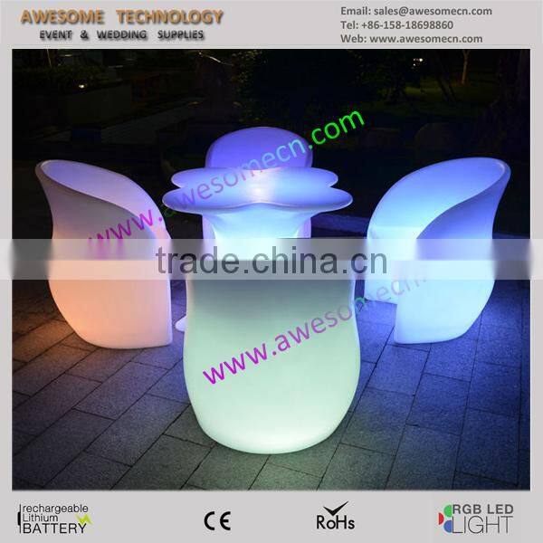 elegant luxury outdoor led garden table for corperate events