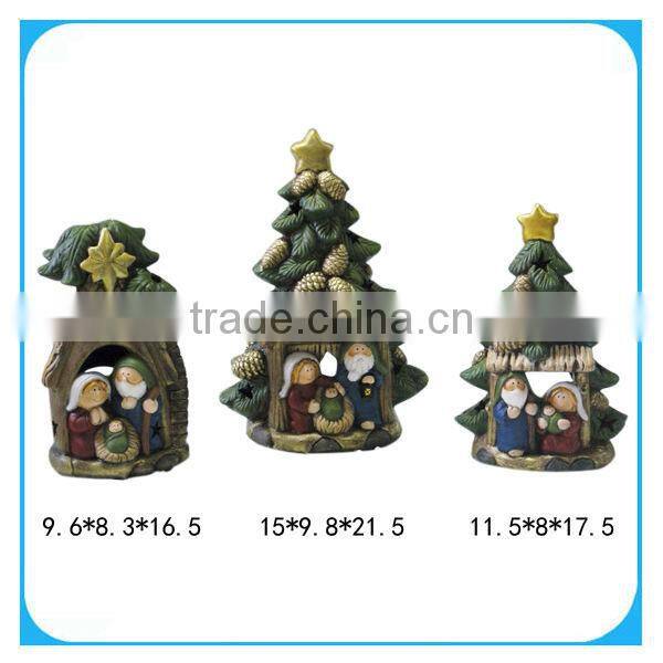 Christmas pinecone tealight holder