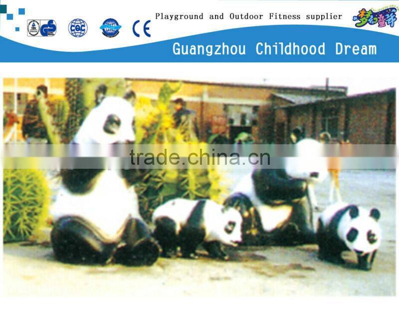 (HD-18905)Panda family!fiberglass resin sculpture animal