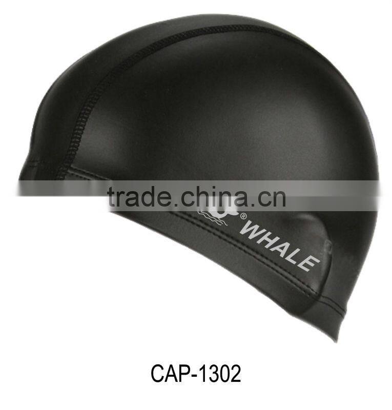 Fashional swim cap,fashional swimming cap with PU coating(CAP-1300)