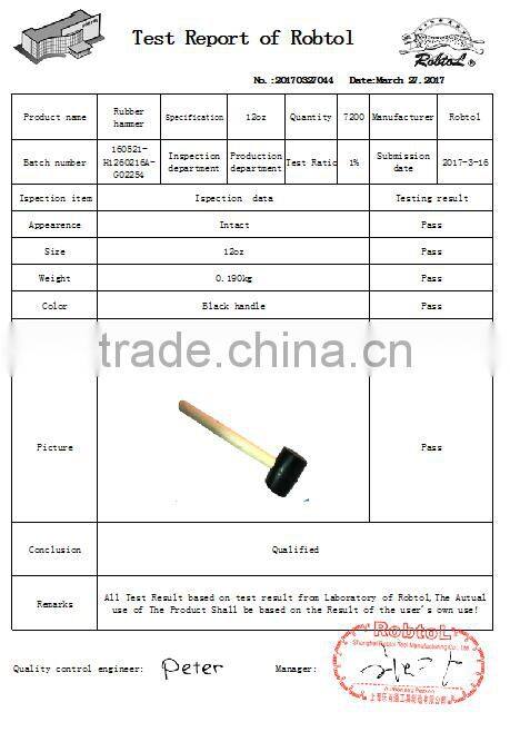 16oz Rubber Hammer Double Face Two Way Mallet Plastic Nylon Head