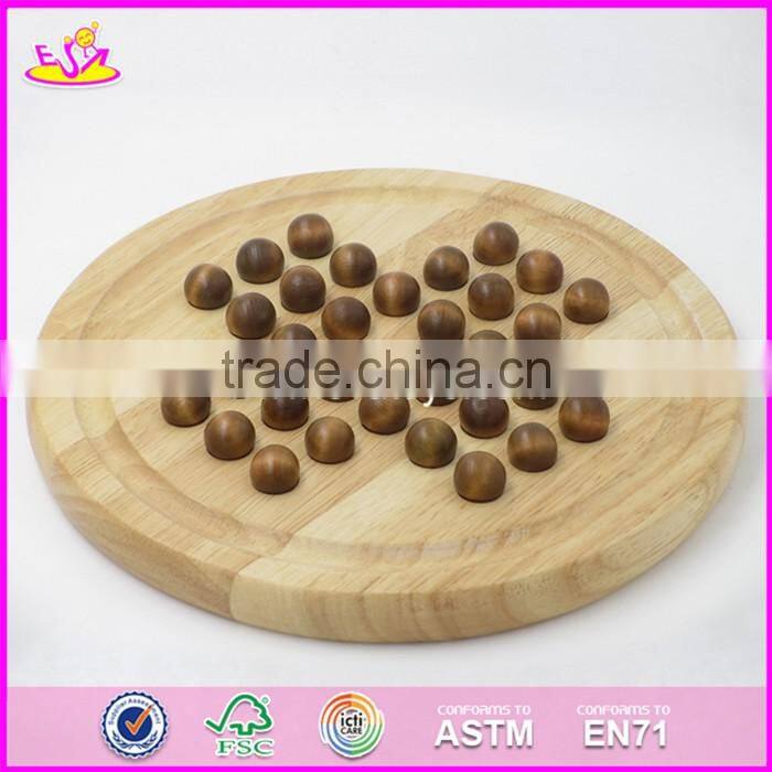 2017 New design children educational wooden chess checkers set W11A051