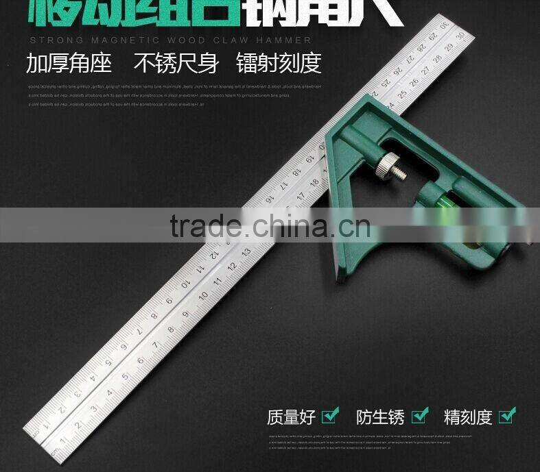 Berrylion 300mm High Grade Stainless Steel Combination Square Rulers