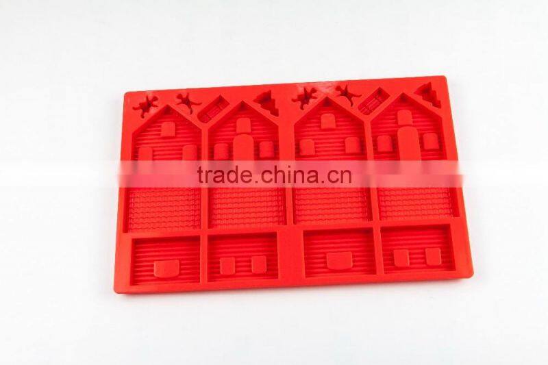 11200 Gingerbread House shape Silicone cake mold
