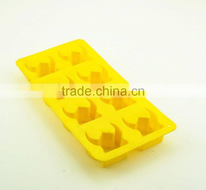 11195 cow head shaped silicone chocolate mould and mold