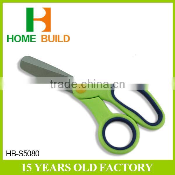 Factory price HB-S5080 5" big satin polished blades PP TPR handle children scissors