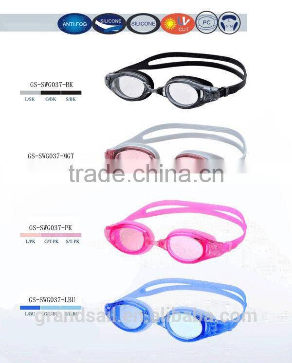 2014 New design Silicone Swimming Goggles for Adult