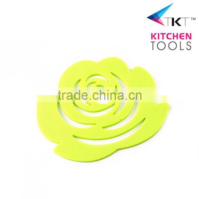 snow flower silicone cup mat pot holder