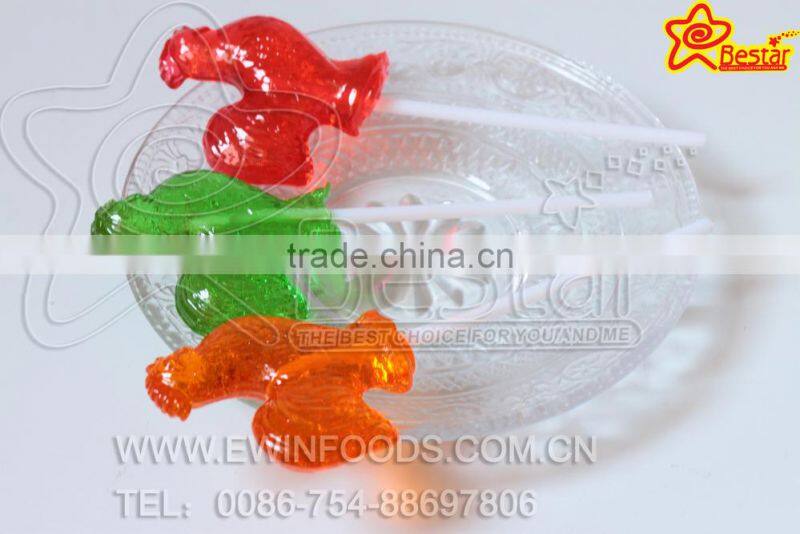 Fruity Flavor Rooster Sweet Hard Lollipop