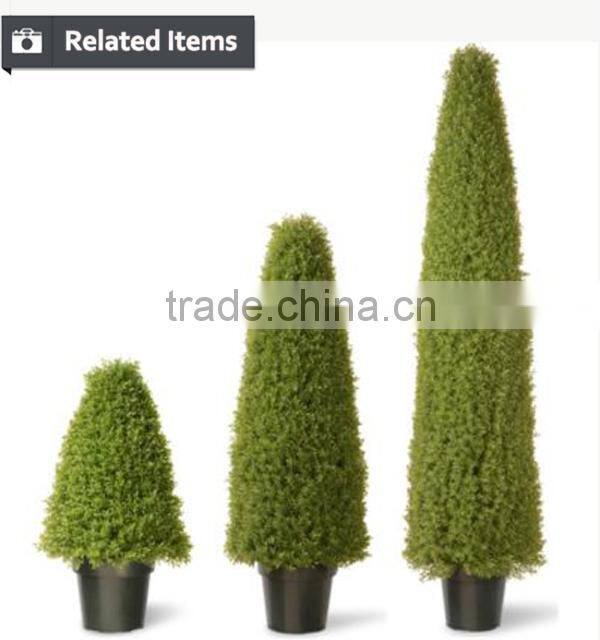 Chinese synthetic topiary boxwood grass tree for Christmas garden decoration