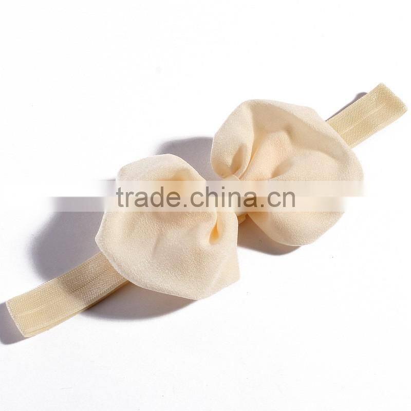 fabric handmade bow hair band for kid's hair accessories