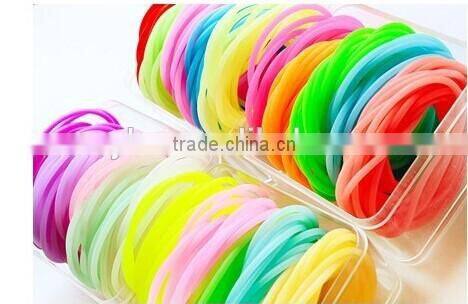Popular hot sell 100% silicone hair bands