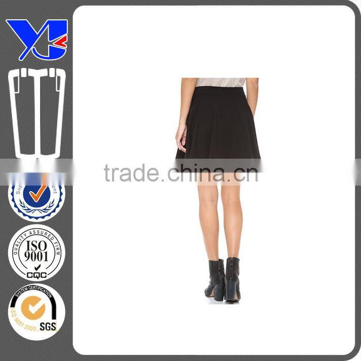 Latest elegant lack mini lady skater skirt