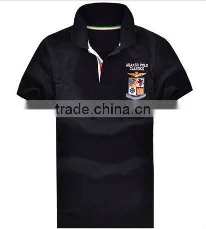 high quality white men polo shirts with embroidery, wholesale men polo shirt