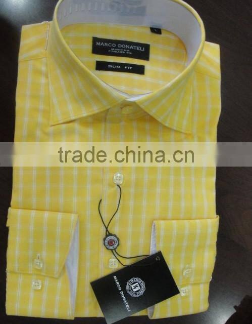 Man cotton dress shirts Mens dress casual checks shirts