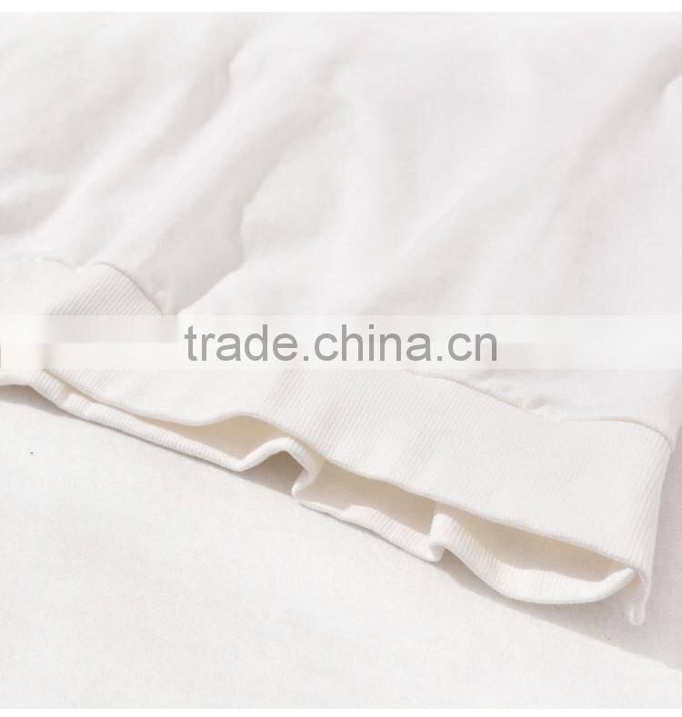 Custom latest design 100% cotton ripped cut long sleeve blank oversized sweatshirt for women