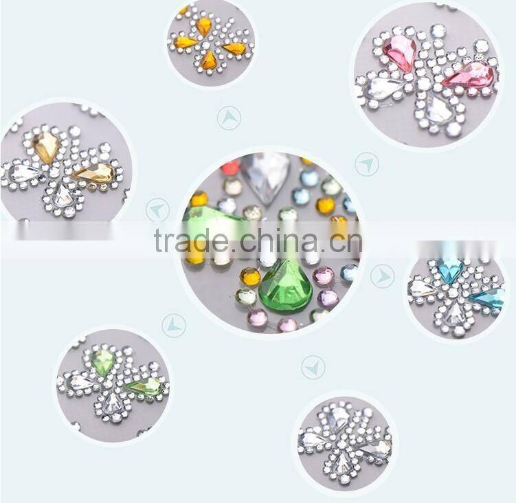 Colorful Butterfly Plastic Rhinestone Sticker Decoration DIY Fun