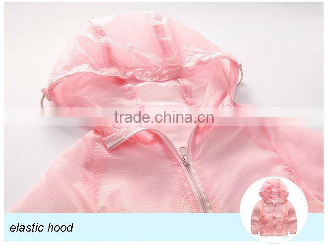 Wholesale Custom sun protection girls and boy clothing 2016