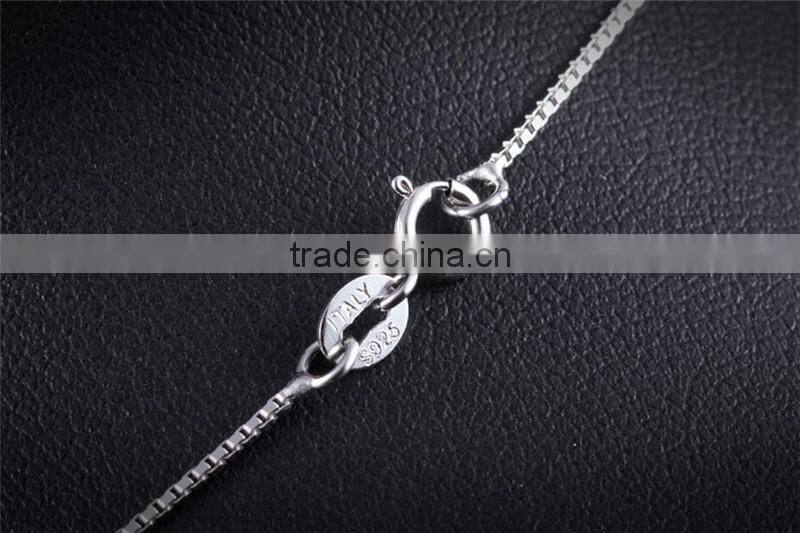 925 sterling silver fashion waterdrop shape pendant necklace